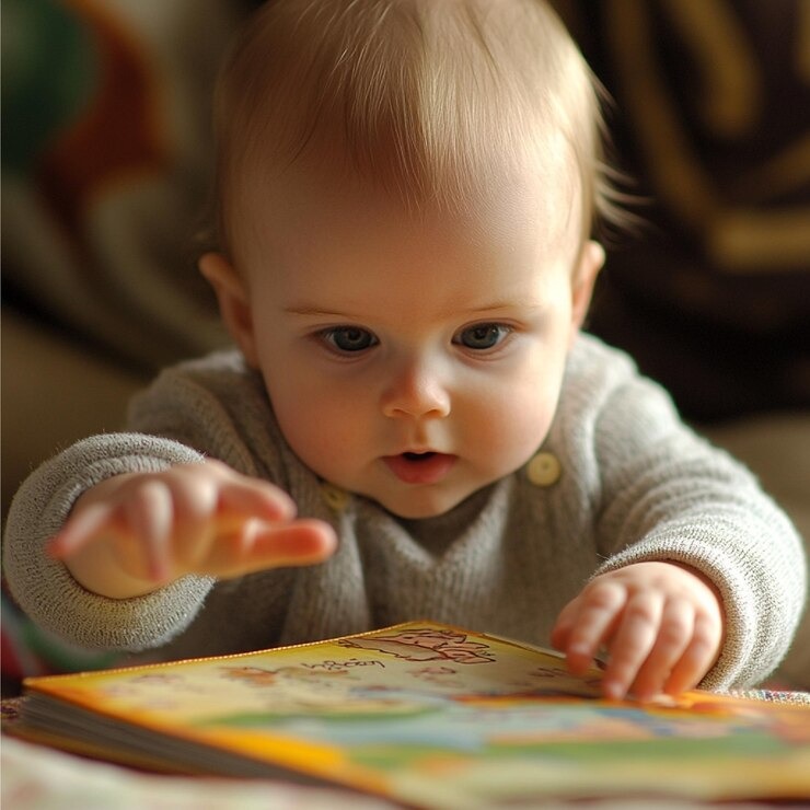 imgi 64 baby pointing object picture book showing their growing understandi