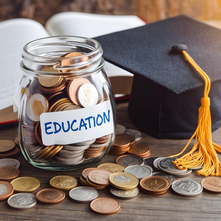 imgi 64 coin filled jar graduation cap symbolizing investment education social media 90