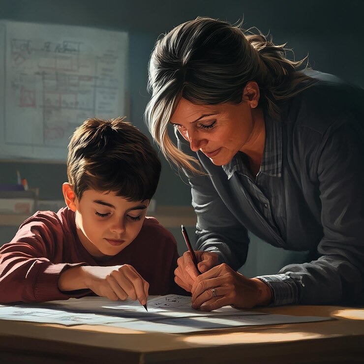 imgi 64 quotteacher helping student with math problemquot 1324785 114184