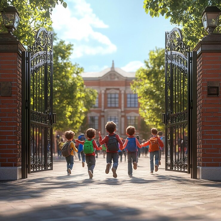 imgi 67 3d photo group people are walking through entrance school 1158030 85190